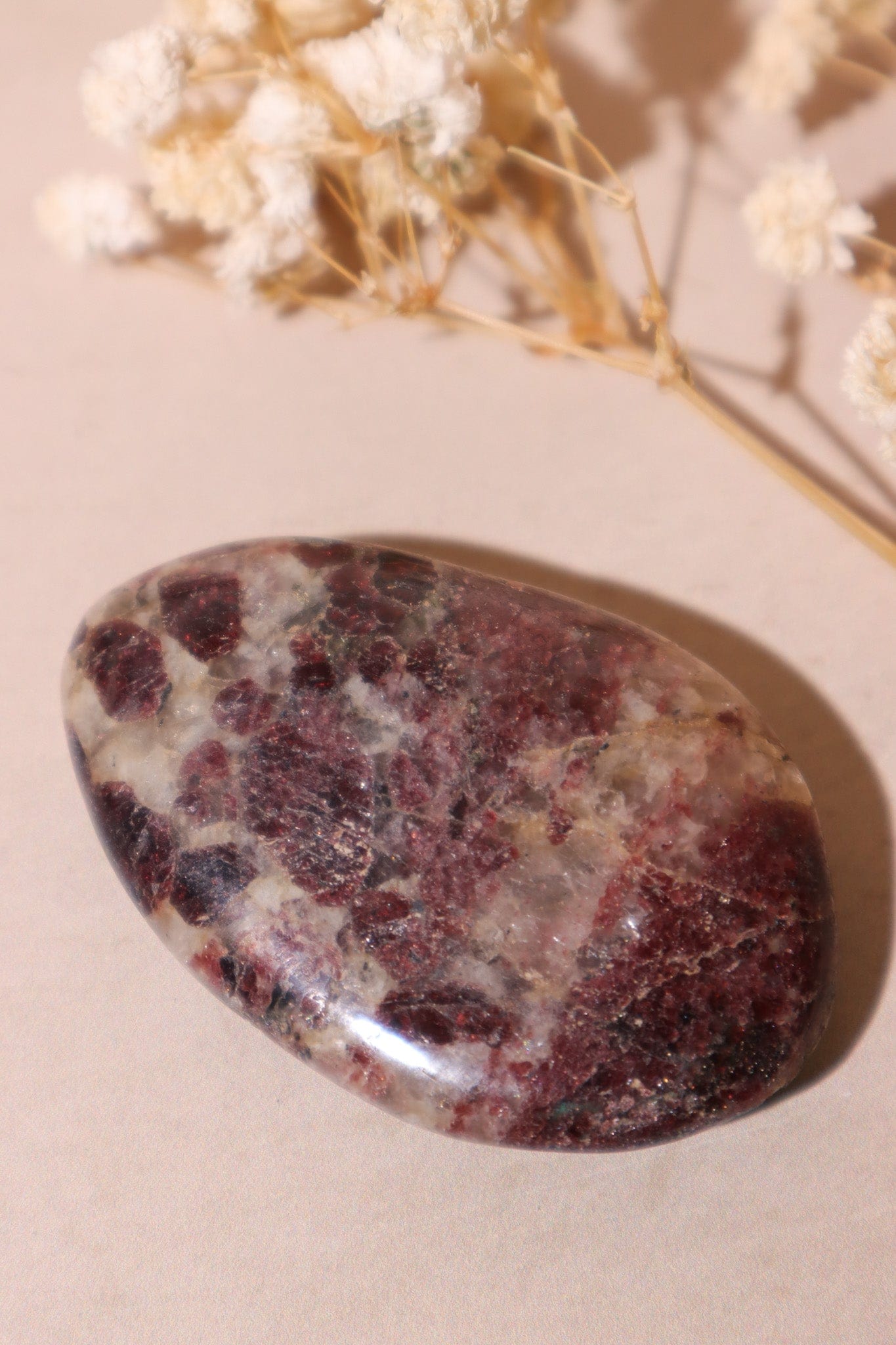 Grenatite - Garnet Palmstone 5.5cm Palmstones Tali & Loz Crystals