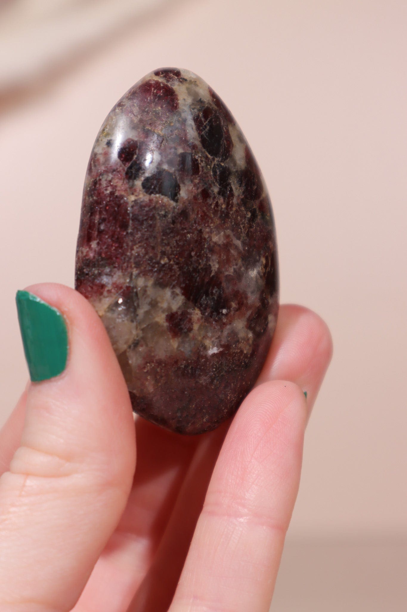 Grenatite - Garnet Palmstone Palmstones Tali & Loz Crystals