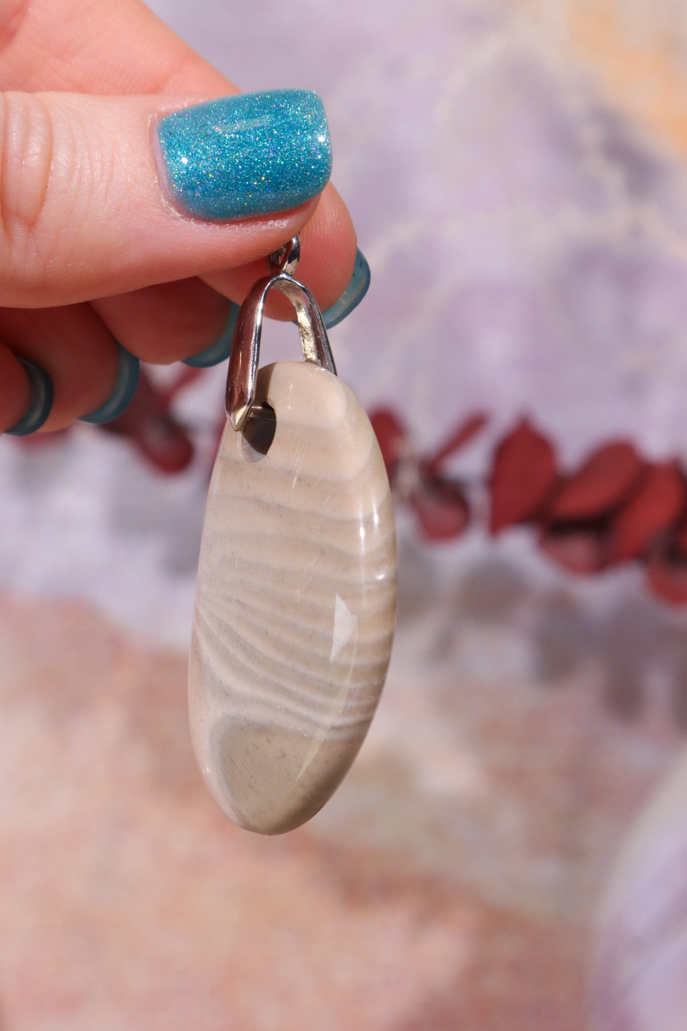 Grey Agate Pendant, Sold as Seen Pendants Tali & Loz