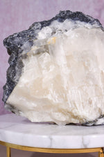 Grey & White Calcite with Stilbite | Display Specimen | 200mm | China Minerals Tali & Loz Crystals