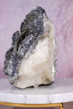 Grey & White Calcite with Stilbite | Display Specimen | 200mm | China Minerals Tali & Loz Crystals