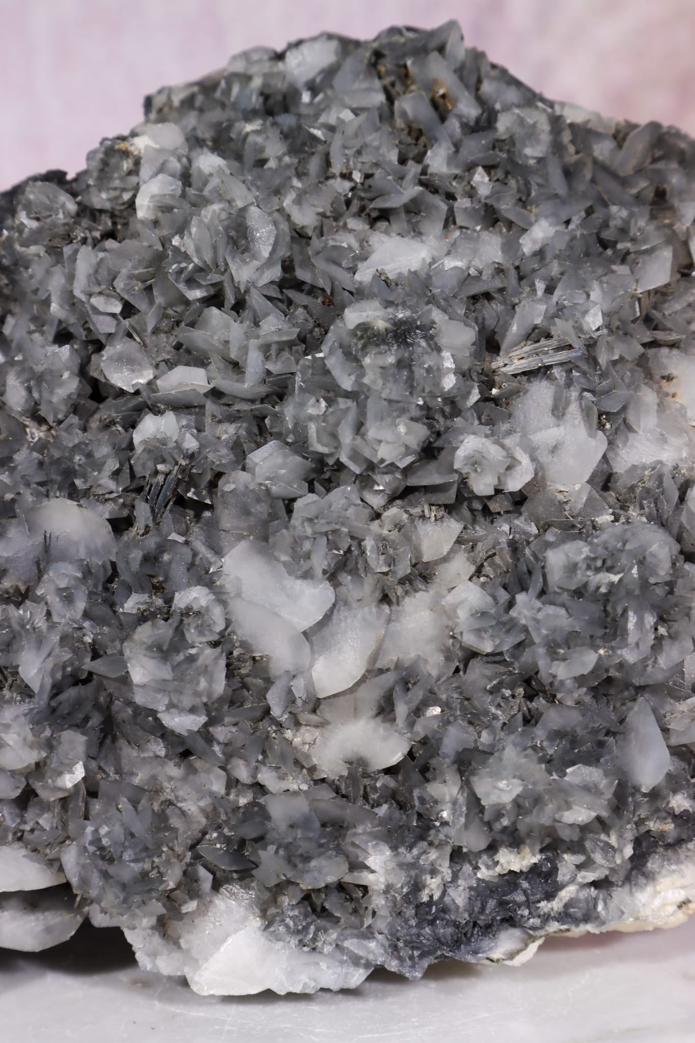 Grey & White Calcite with Stilbite | Display Specimen | 200mm | China Minerals Tali & Loz Crystals
