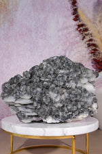 Grey & White Calcite with Stilbite | Display Specimen | 200mm | China Minerals Tali & Loz Crystals