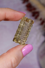 Hand Carved Citrine | 8.7g | India | Sold as Seen Carving Tali & Loz Crystals
