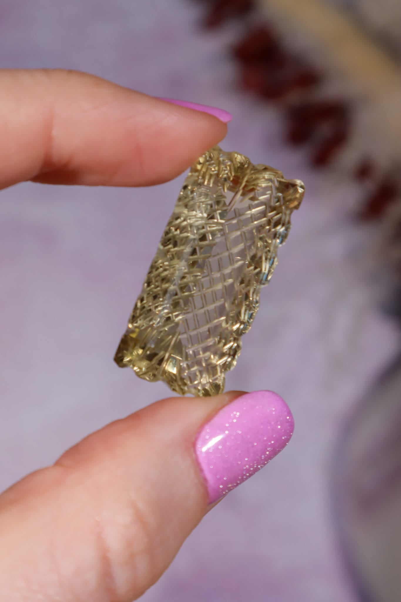 Hand Carved Citrine | 8.7g | India | Sold as Seen Carving Tali & Loz Crystals