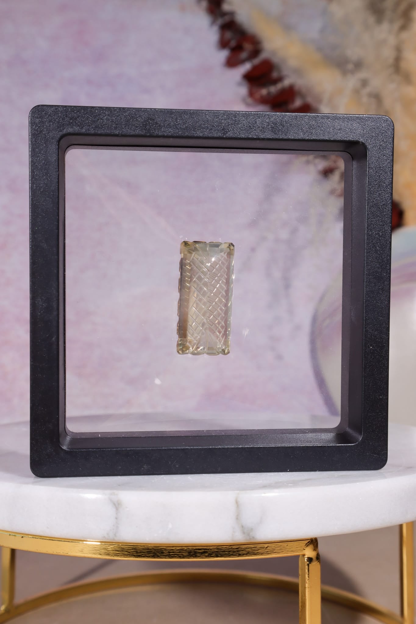 Hand Carved Citrine | 8.7g | India | Sold as Seen Carving Tali & Loz Crystals