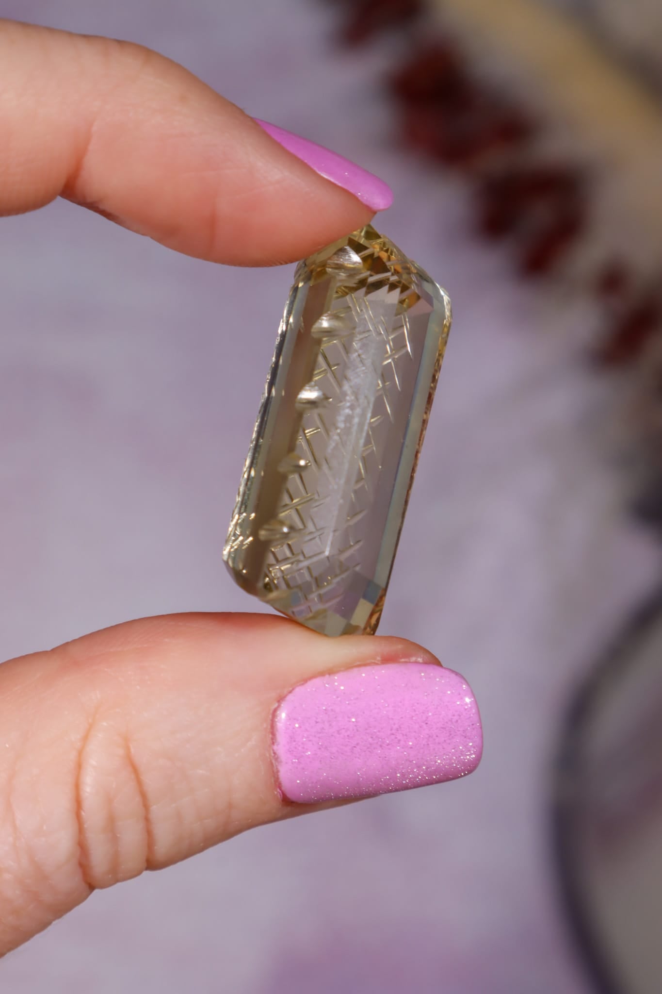 Hand Carved Citrine | 8.7g | India | Sold as Seen Carving Tali & Loz Crystals