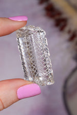 Hand Carved Clear Quartz | 13.6g | India Carving Tali & Loz Crystals