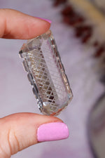 Hand Carved Clear Quartz | 13.6g | India Carving Tali & Loz Crystals
