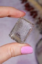 Hand Carved Clear Quartz | 20.5g | India Carving Tali & Loz Crystals