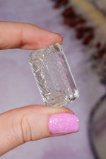 Hand Carved Clear Quartz | 20.5g | India Carving Tali & Loz Crystals