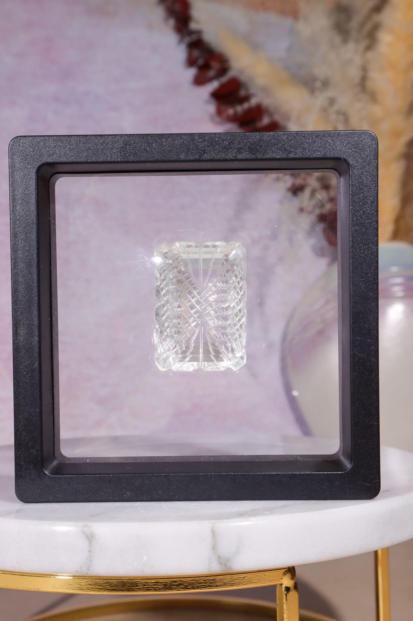 Hand Carved Clear Quartz | 20.5g | India Carving Tali & Loz Crystals