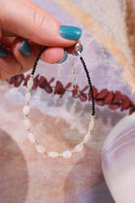 Hand Crafted Opal Bracelet with Spinel, Sold As Seen Jewellery Tali & Loz Crystals