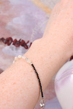 Hand Crafted Opal Bracelet with Spinel, Sold As Seen Jewellery Tali & Loz Crystals