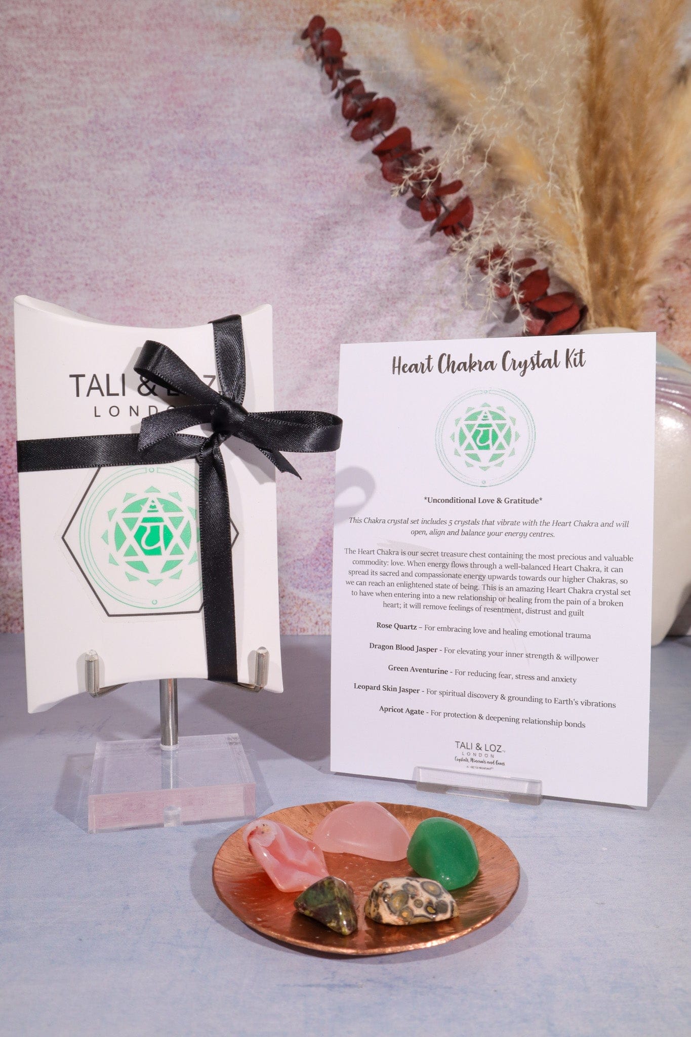 Heart Chakra Crystal Kit Crystal Sets Tali & Loz Crystals