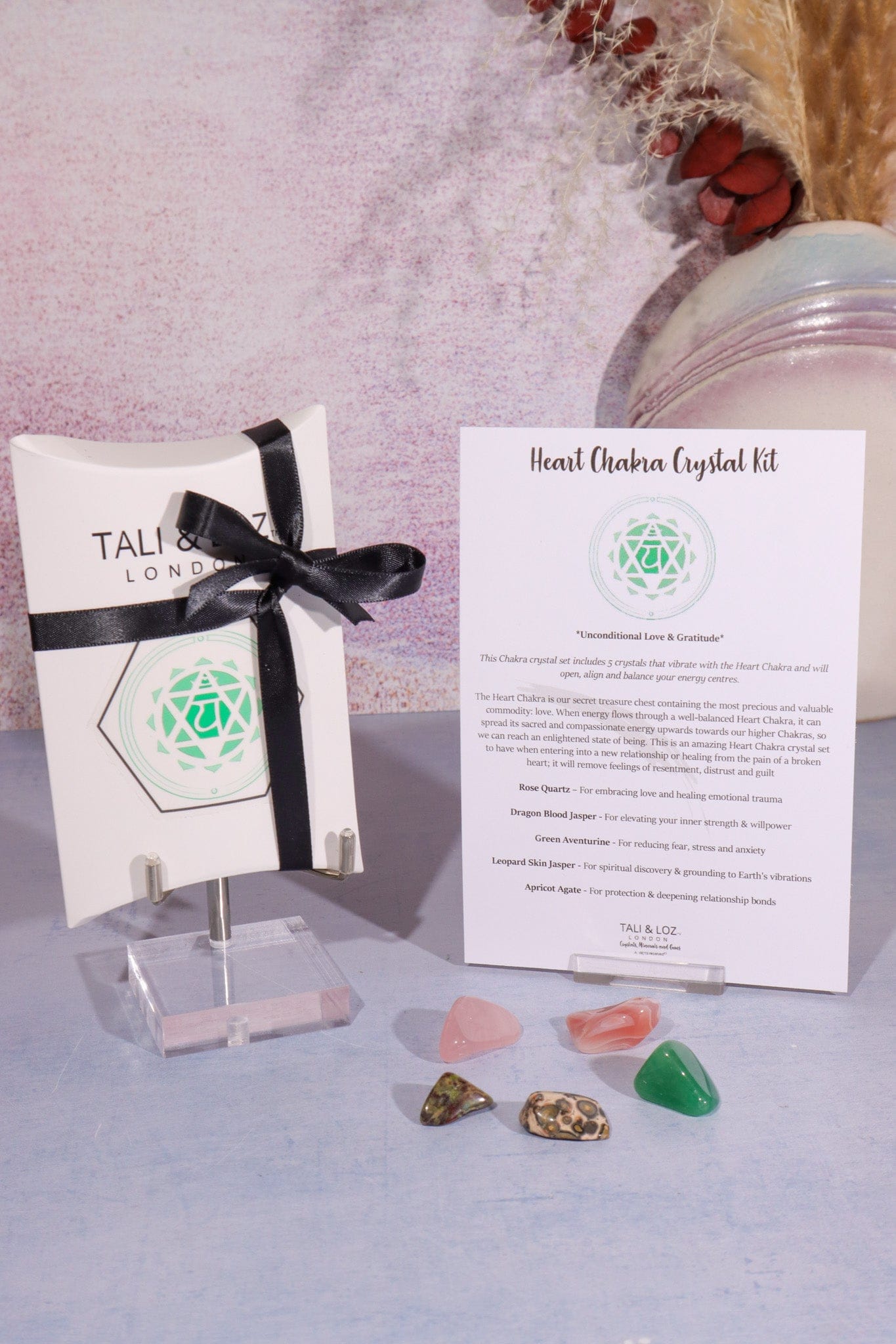 Heart Chakra Crystal Kit Crystal Sets Tali & Loz Crystals