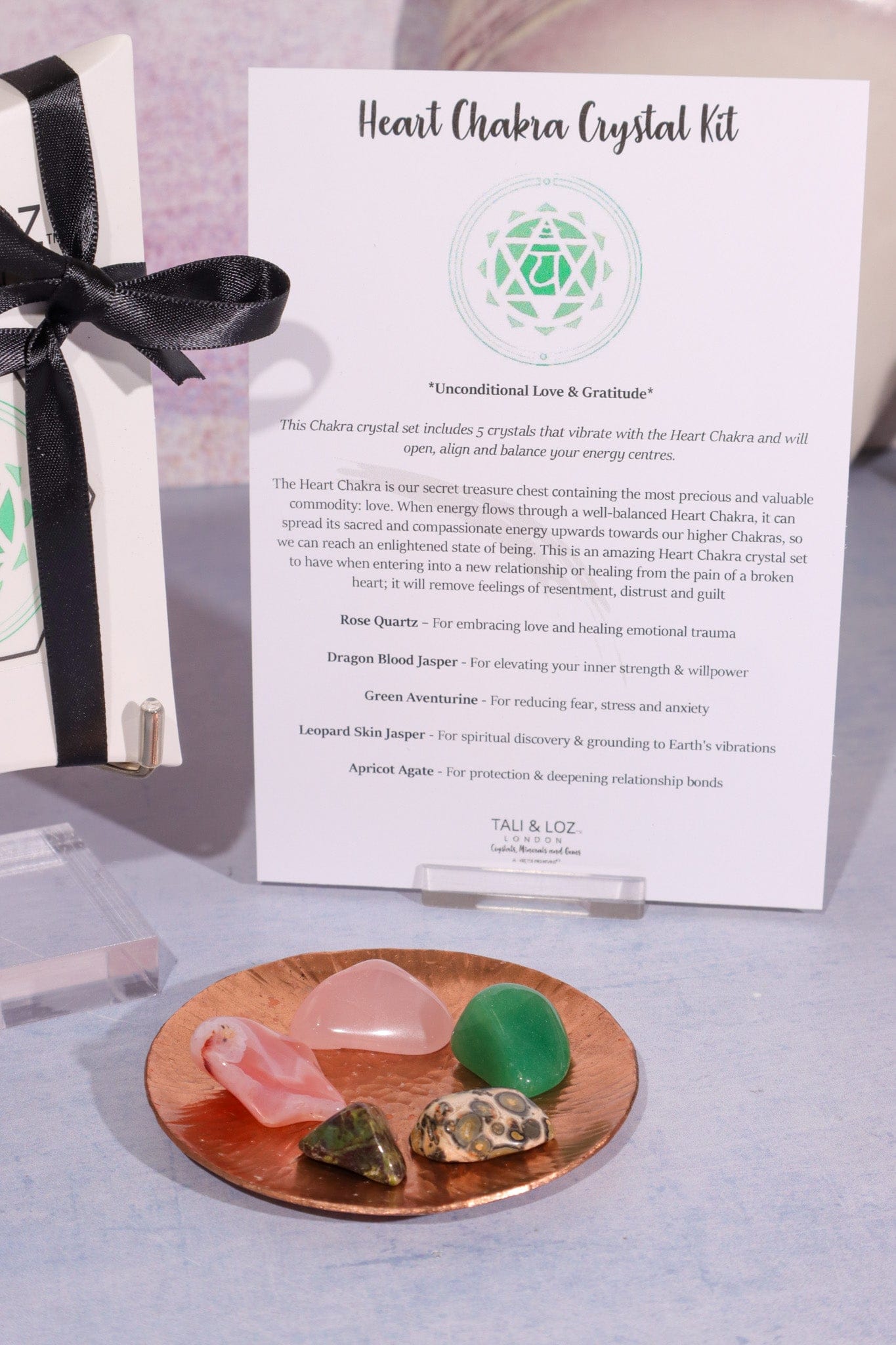 Heart Chakra Crystal Kit Crystal Sets Tali & Loz Crystals