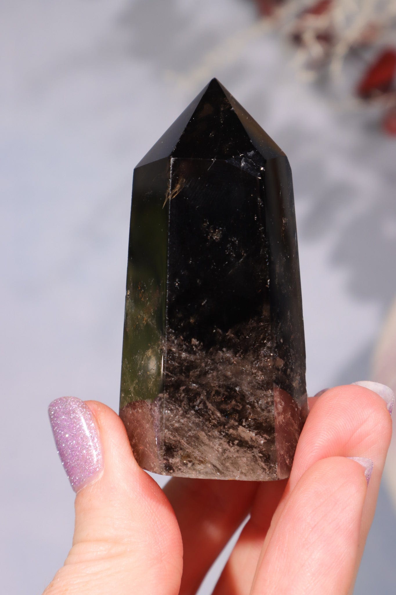 Heated Smokey Quartz Tower 6cm Towers Tali & Loz Crystals