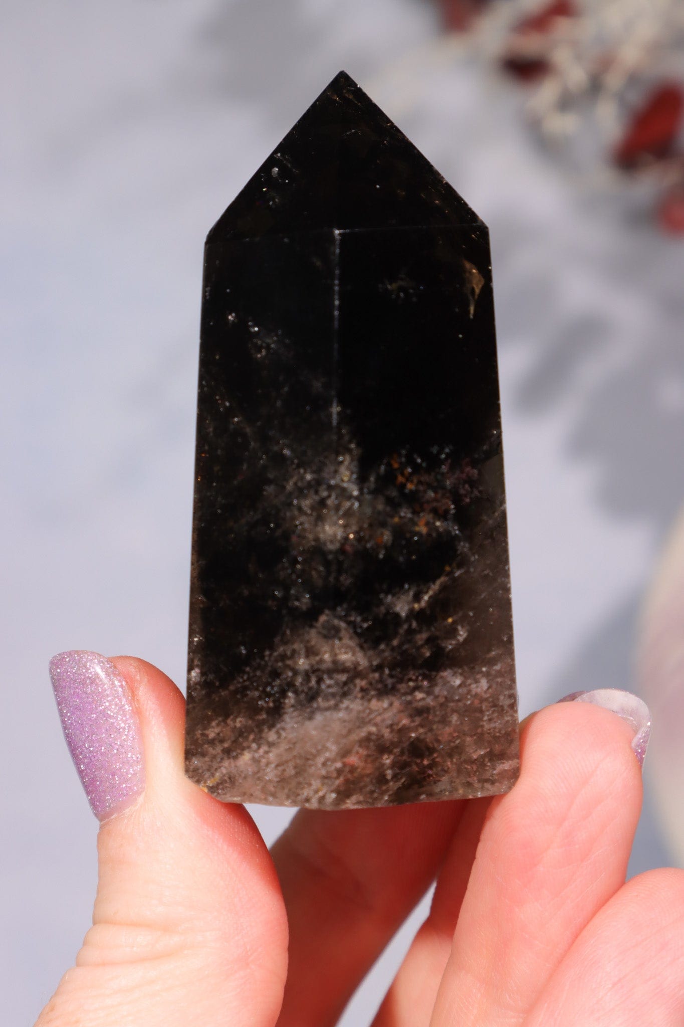 Heated Smokey Quartz Tower 6cm Towers Tali & Loz Crystals