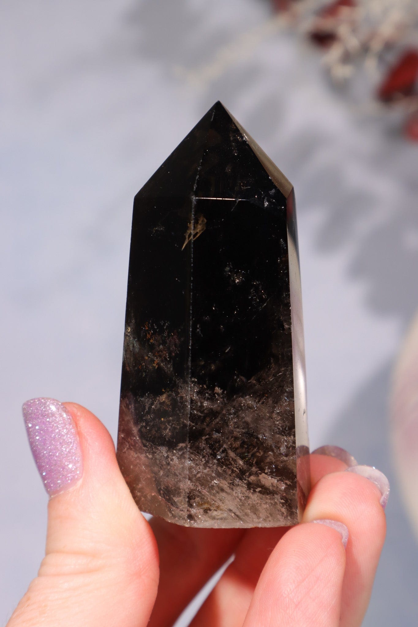Heated Smokey Quartz Tower 6cm Towers Tali & Loz Crystals