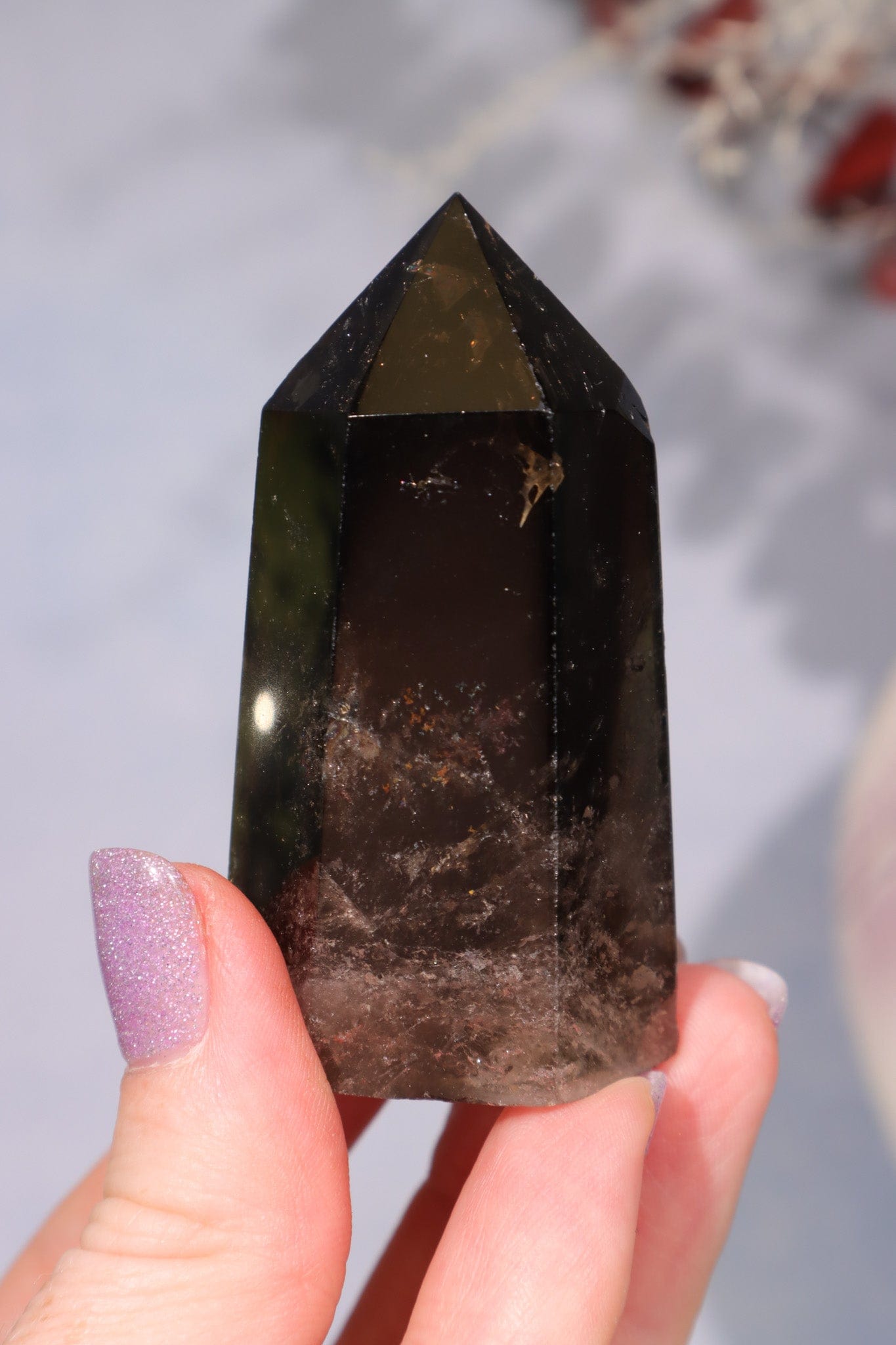 Heated Smokey Quartz Tower 6cm Towers Tali & Loz Crystals