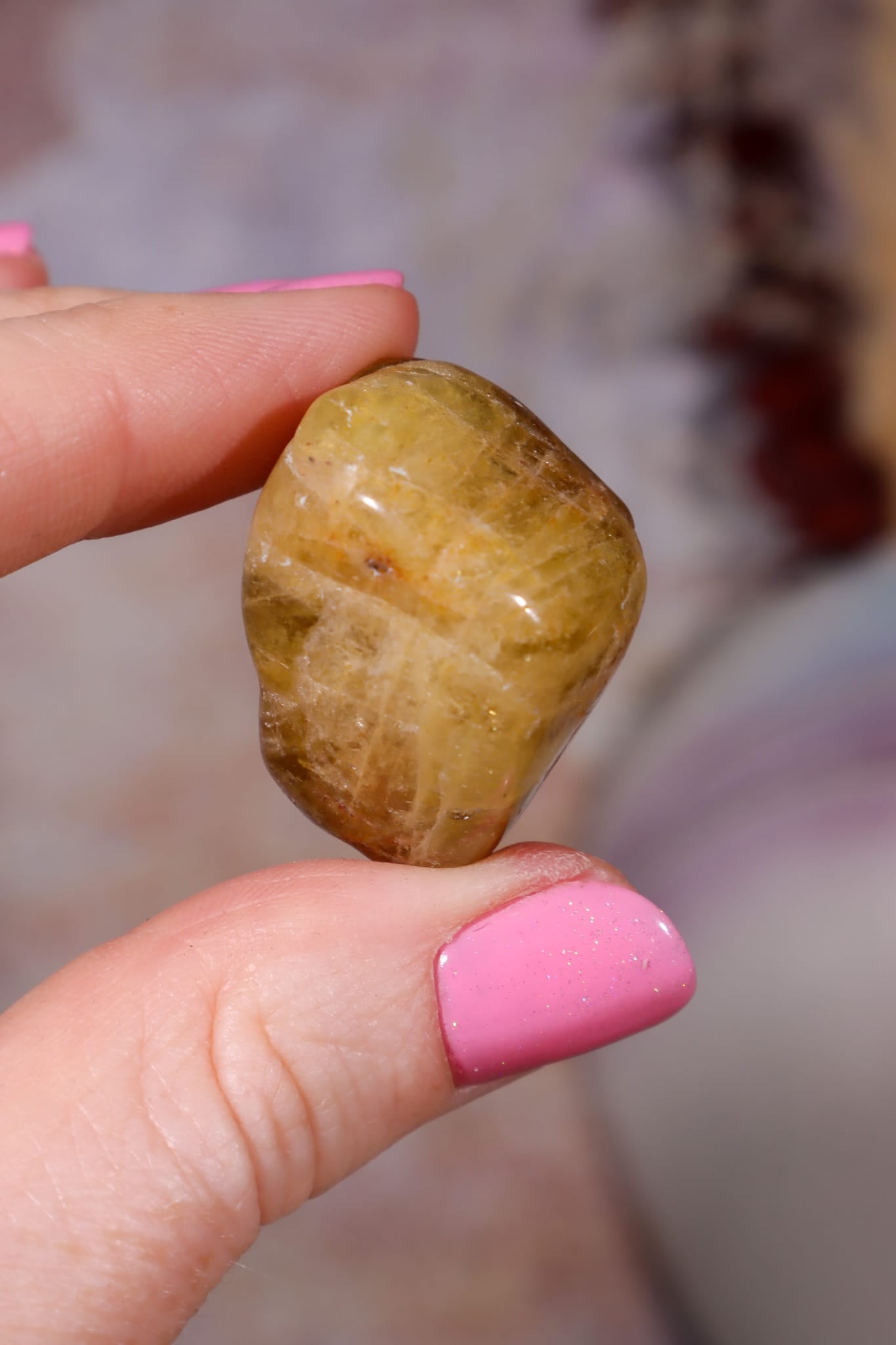 Heliodor Tumble | approx. 30 × 24 × 20mm | Brazil Tumblestones Tali & Loz Crystals