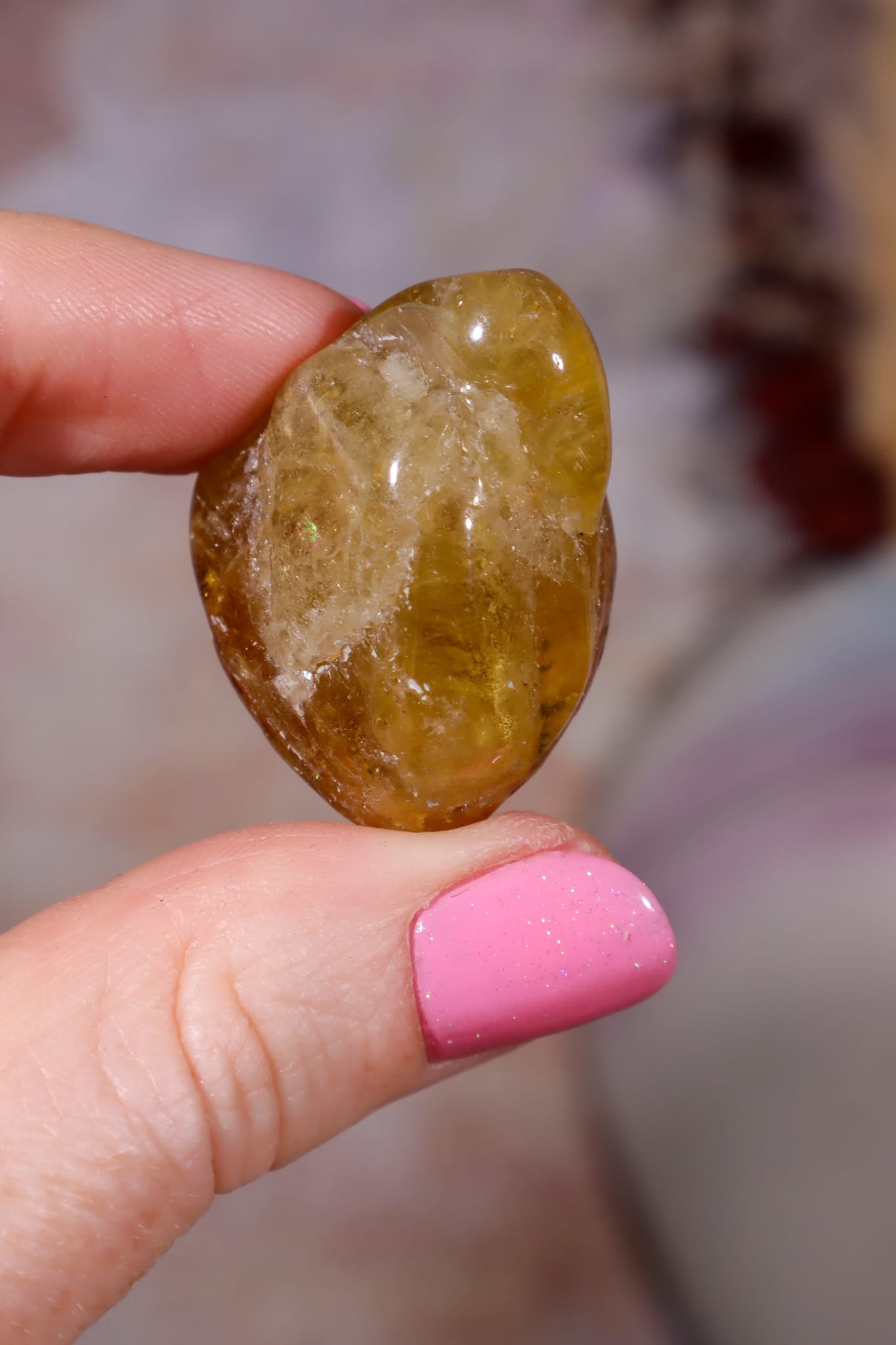 Heliodor Tumble | approx. 30 × 24 × 20mm | Brazil Tumblestones Tali & Loz Crystals