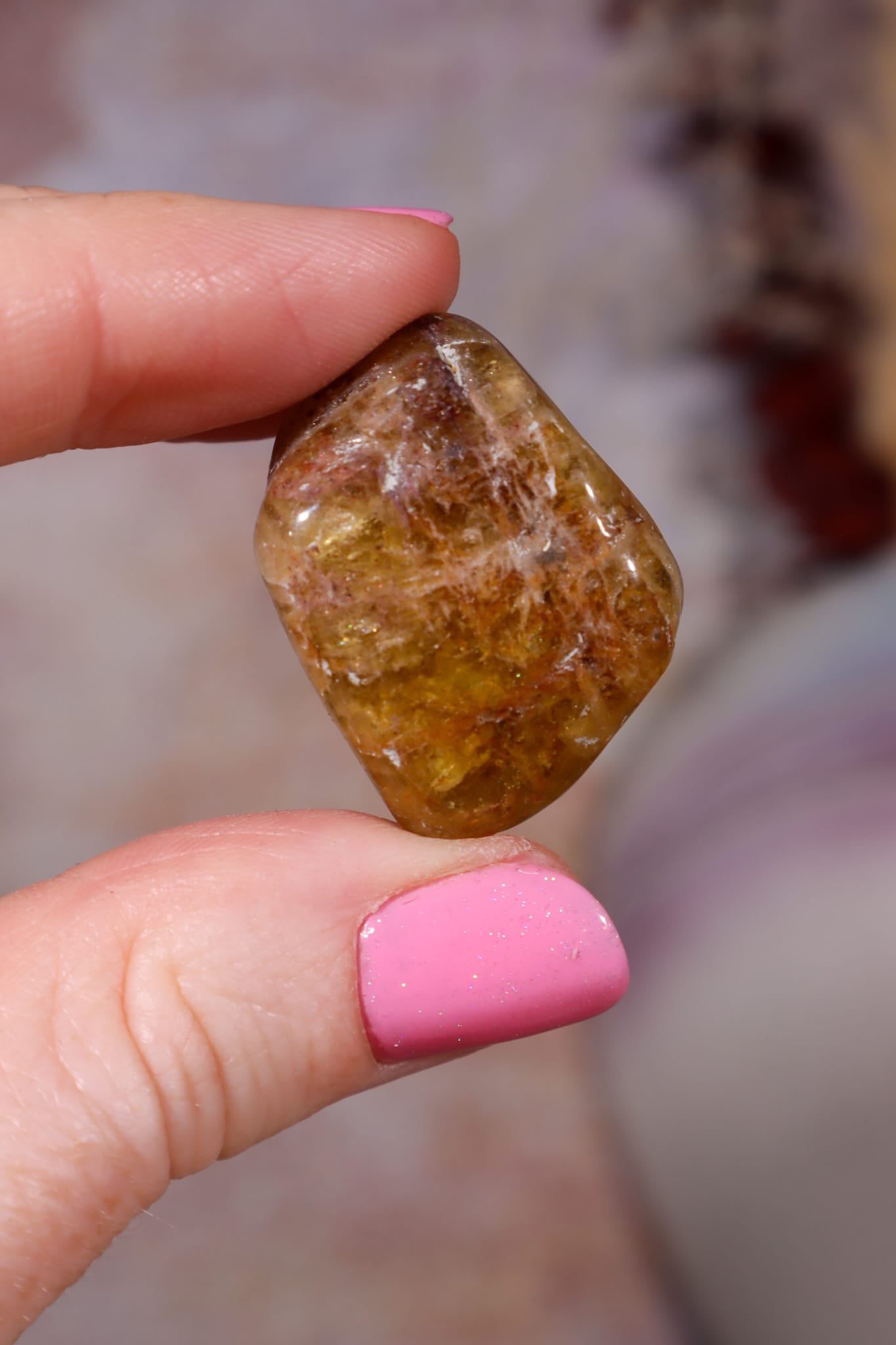 Heliodor Tumble | approx. 30 × 24 × 20mm | Brazil Tumblestones Tali & Loz Crystals
