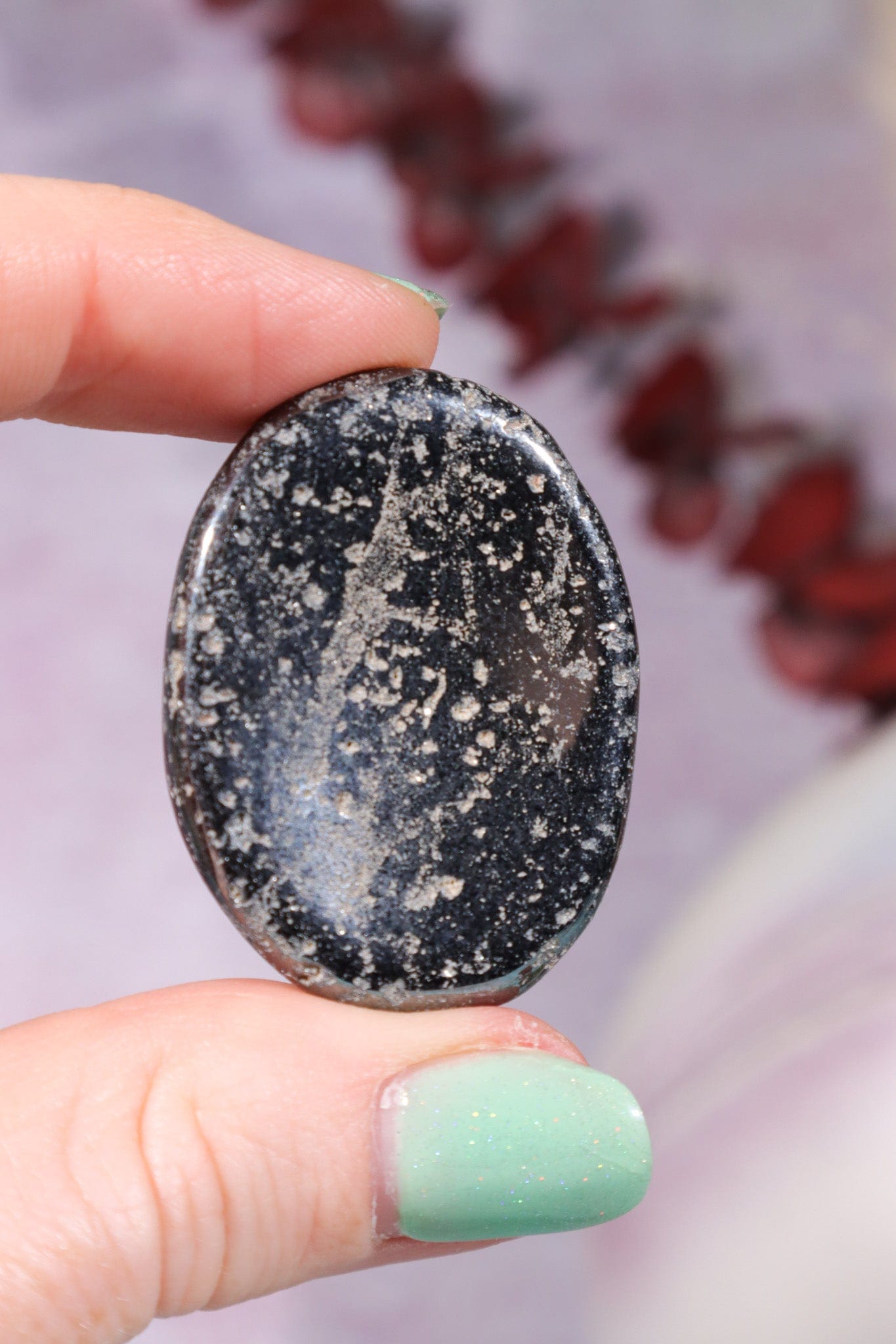 Hematite Worry Stones 4cm OUTLET Worry Stones Tali & Loz Crystals