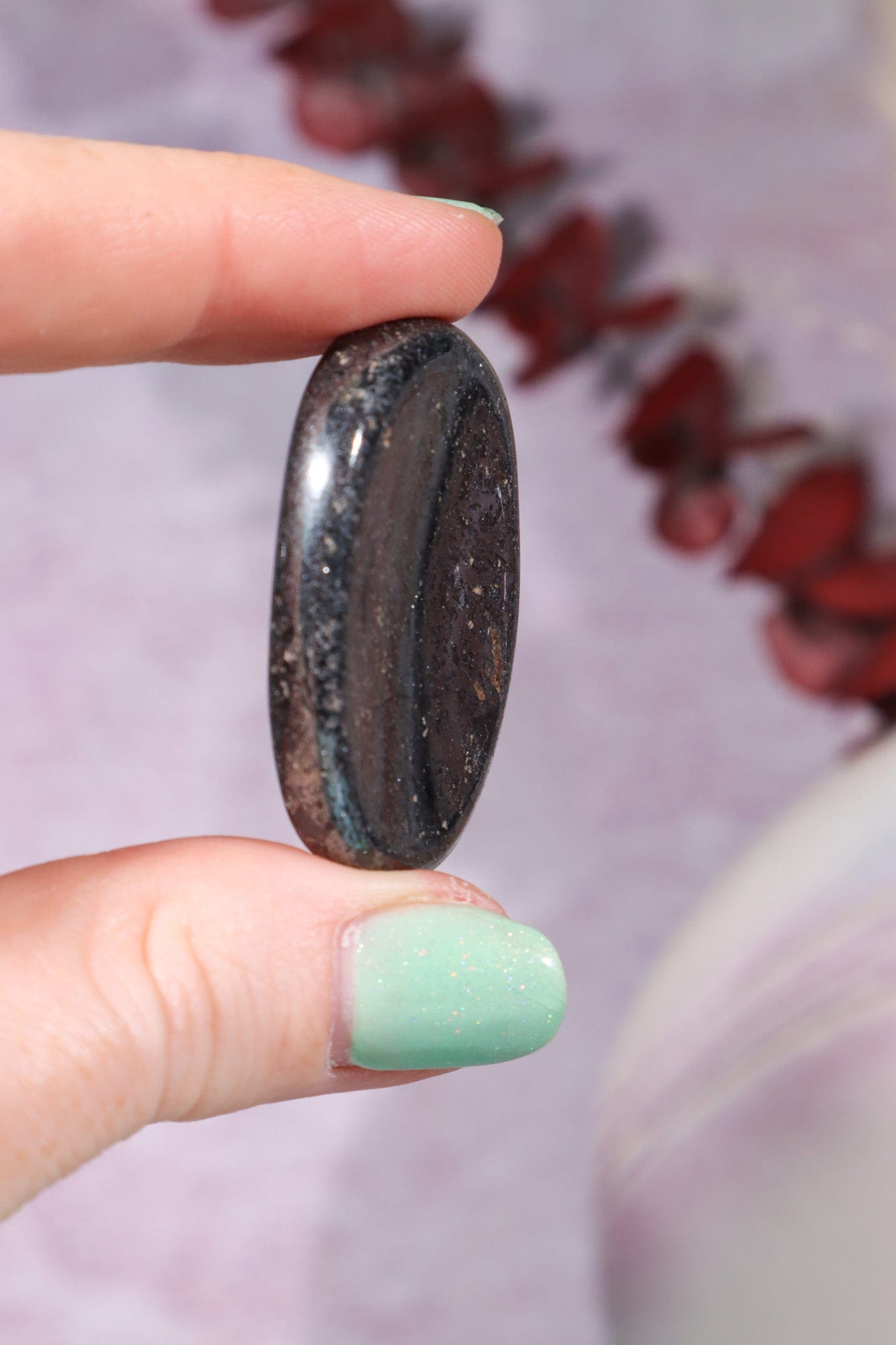 Hematite Worry Stones 4cm OUTLET Worry Stones Tali & Loz Crystals