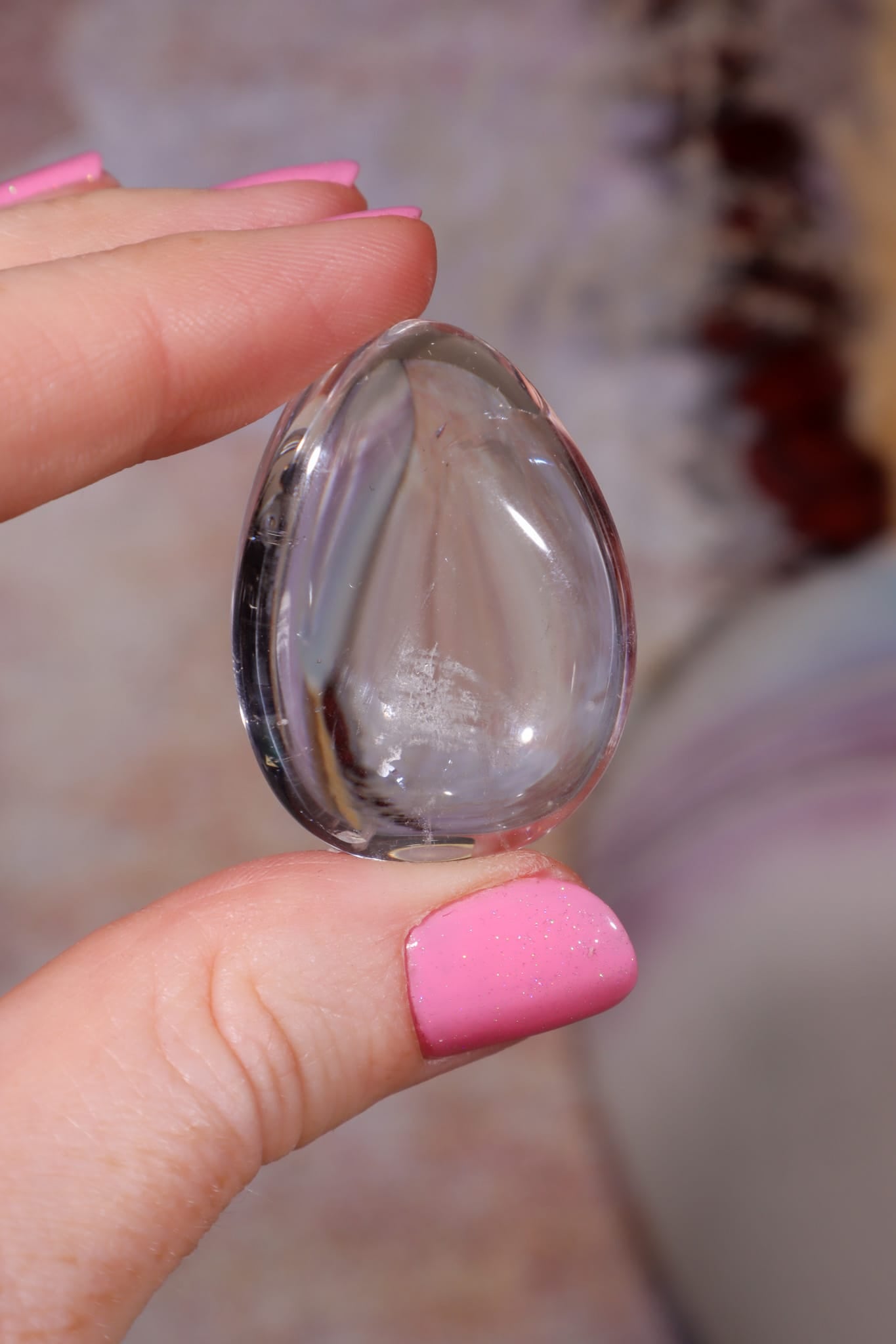 Himalayan Quartz Palm Stone | Kulu Valley, India Minerals Tali & Loz Crystals