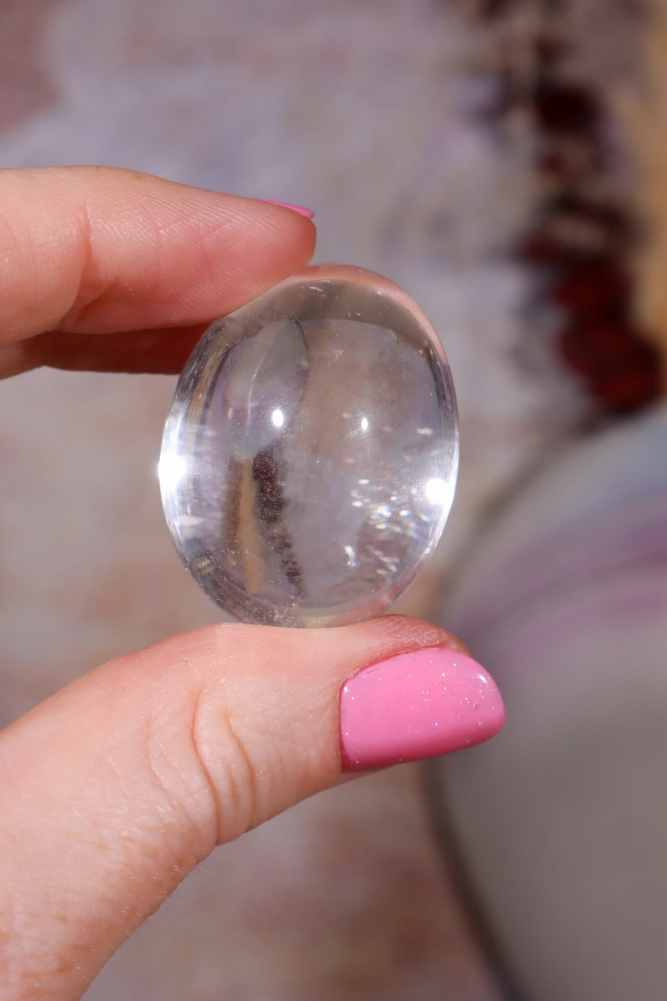 Himalayan Quartz Palm Stone | Kulu Valley, India Minerals Tali & Loz Crystals