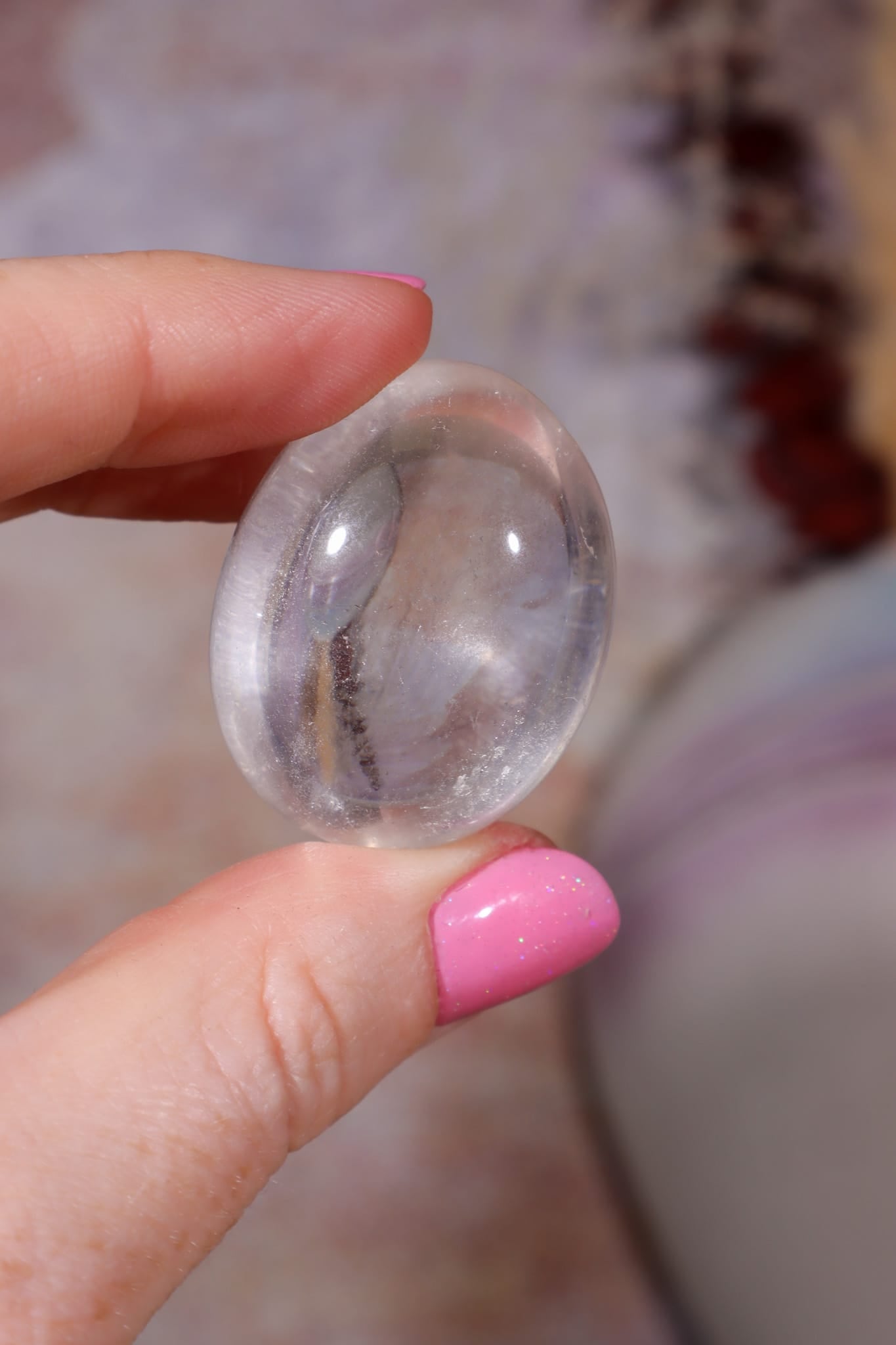 Himalayan Quartz Palm Stone | Kulu Valley, India Minerals Tali & Loz Crystals