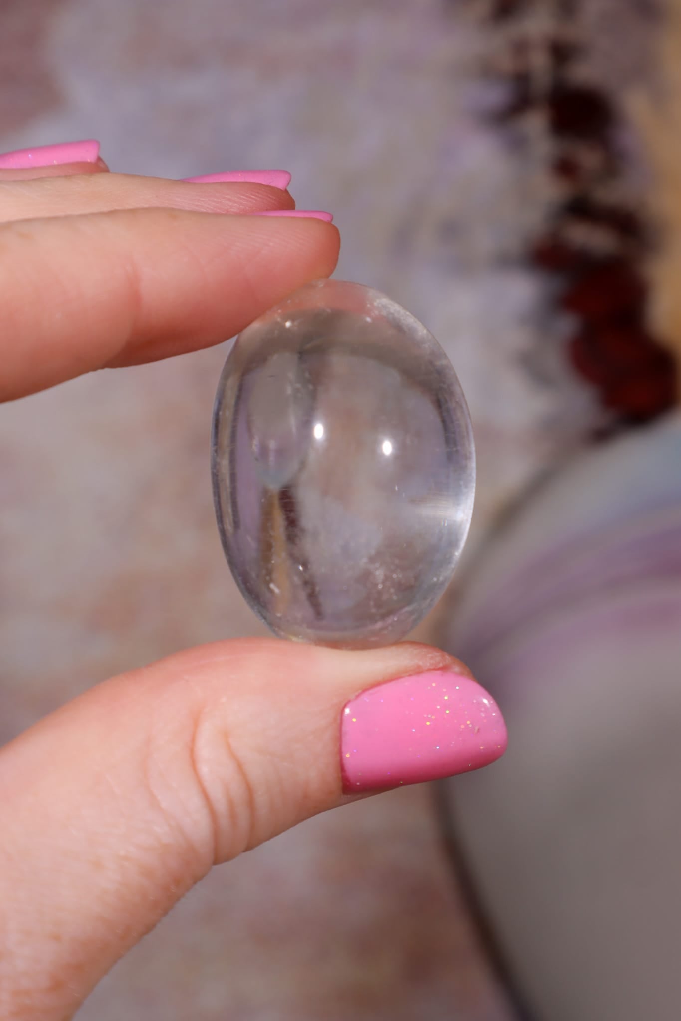 Himalayan Quartz Palm Stone | Kulu Valley, India Minerals Tali & Loz Crystals