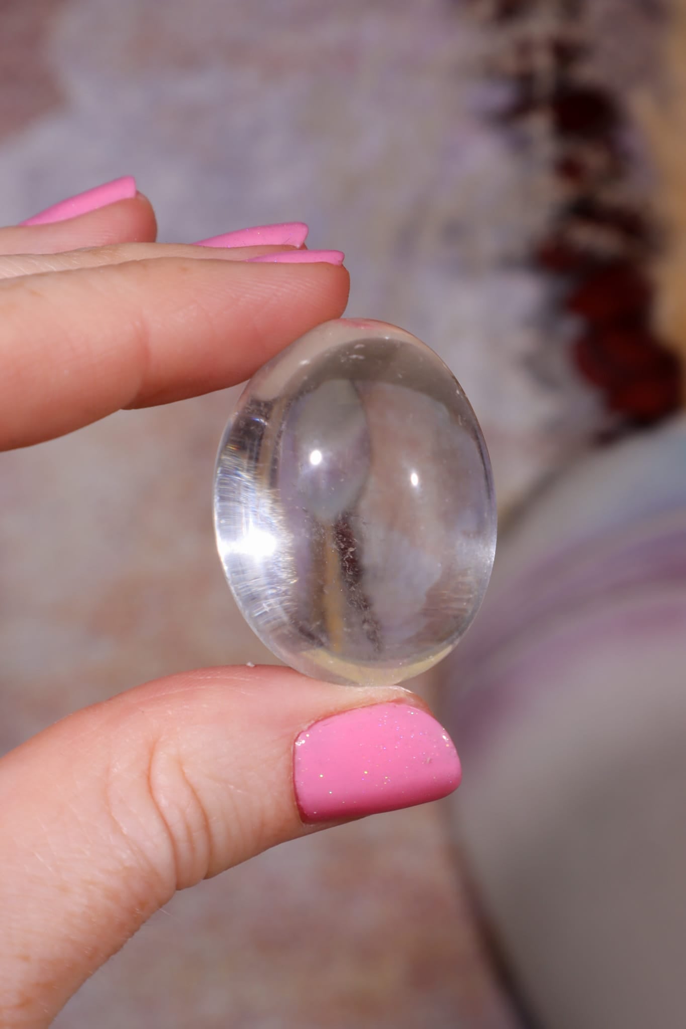 Himalayan Quartz Palm Stone | Kulu Valley, India Minerals Tali & Loz Crystals