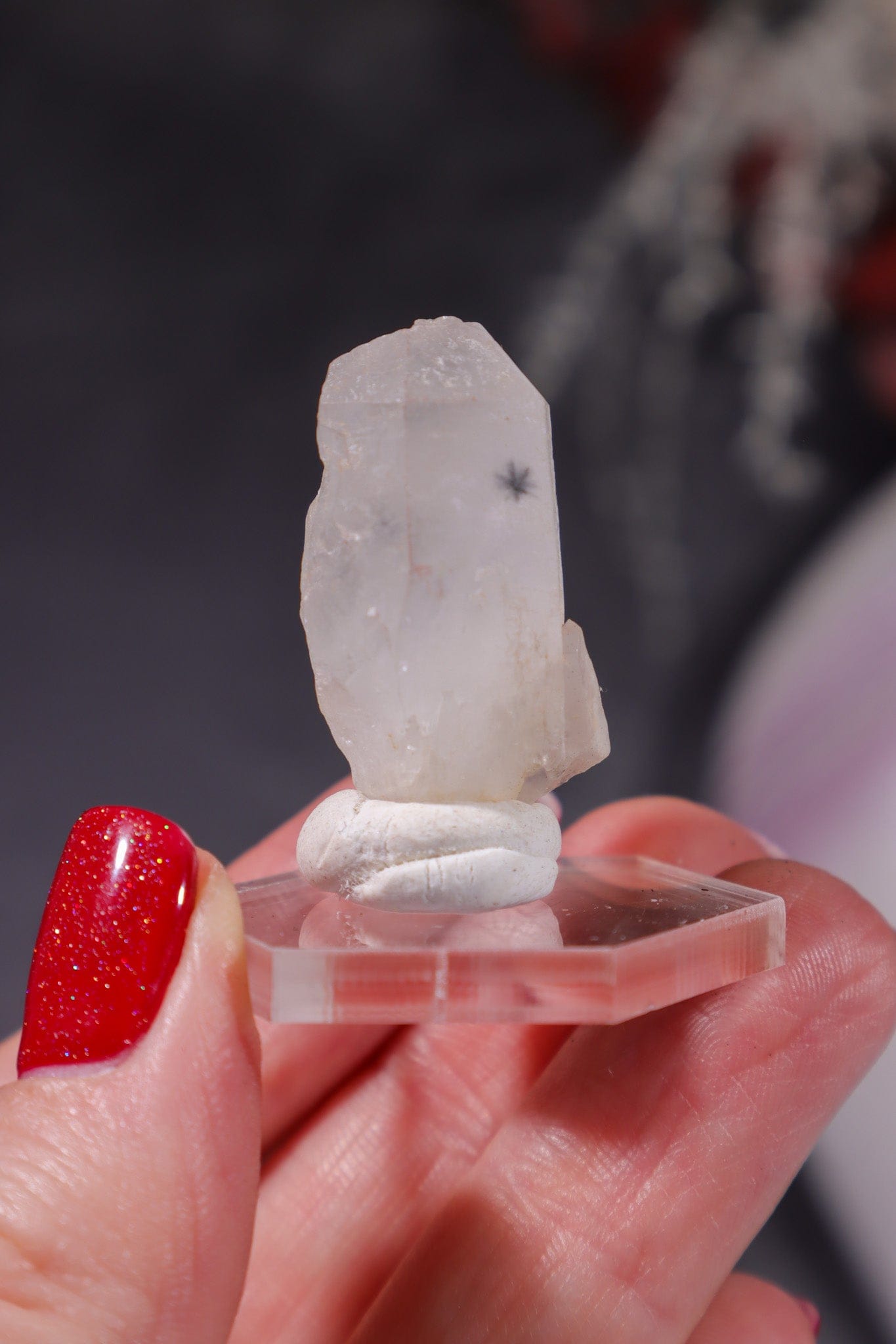 Hollandite In Quartz Specimen 5.6gr Specimen Tali & Loz Crystals