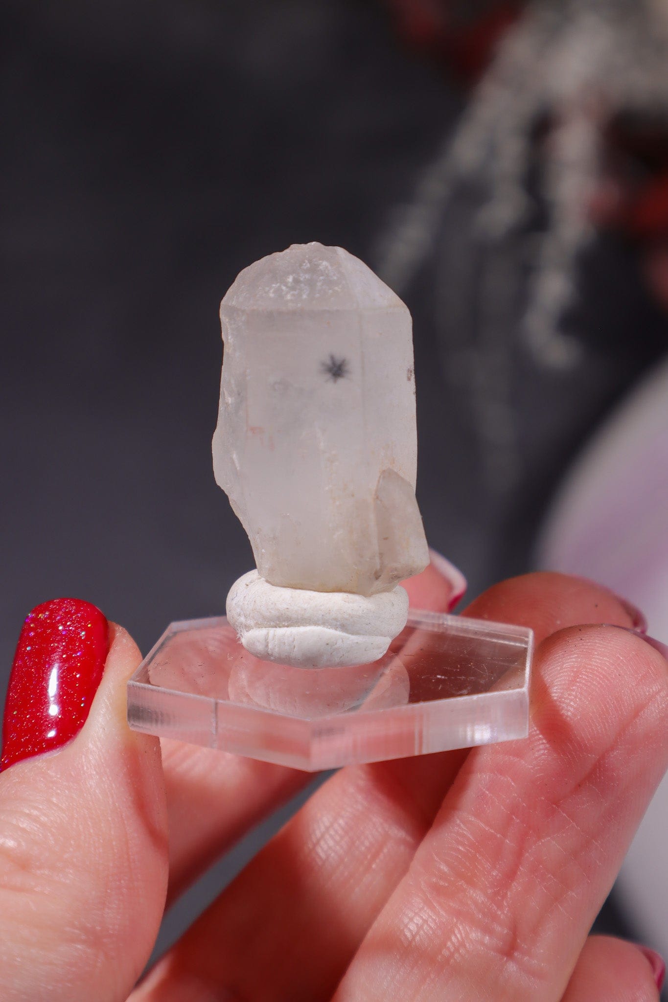 Hollandite In Quartz Specimen 5.6gr Specimen Tali & Loz Crystals