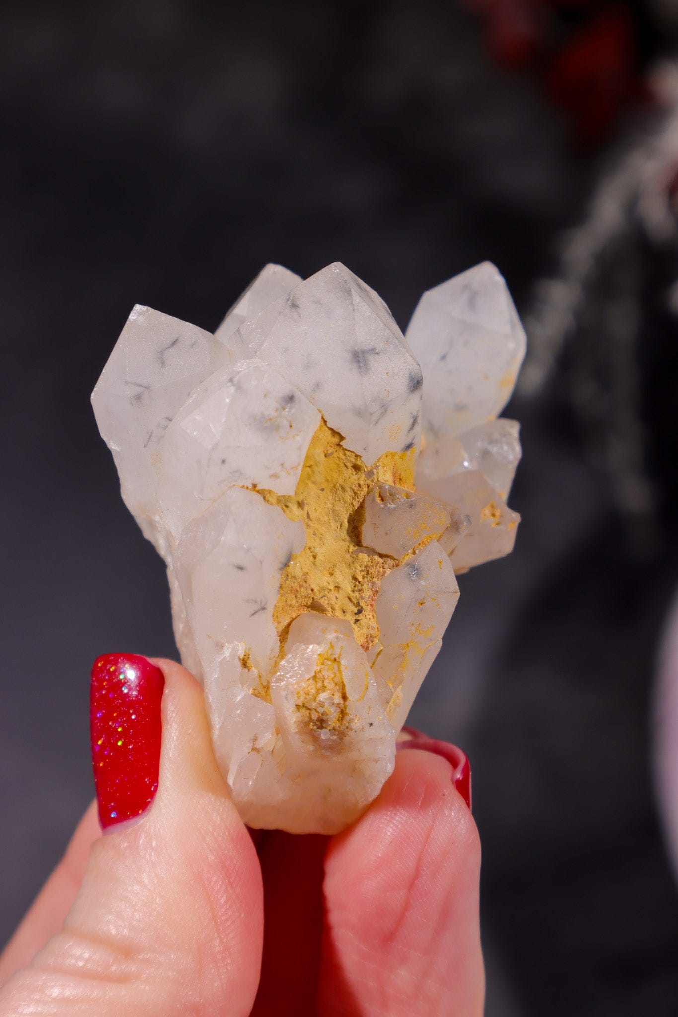 Hollandite In Quartz Specimen 54gr Specimen Tali & Loz Crystals