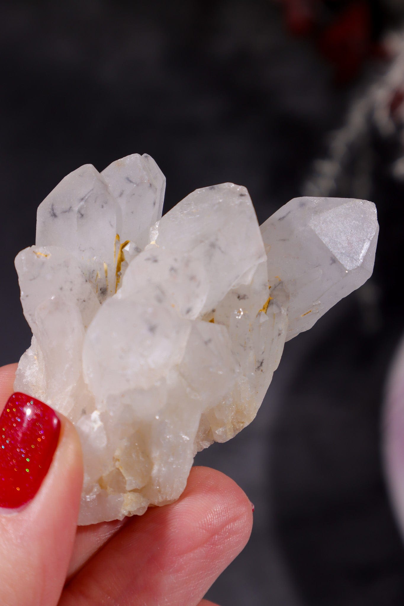 Hollandite In Quartz Specimen 59gr Specimen Tali & Loz Crystals