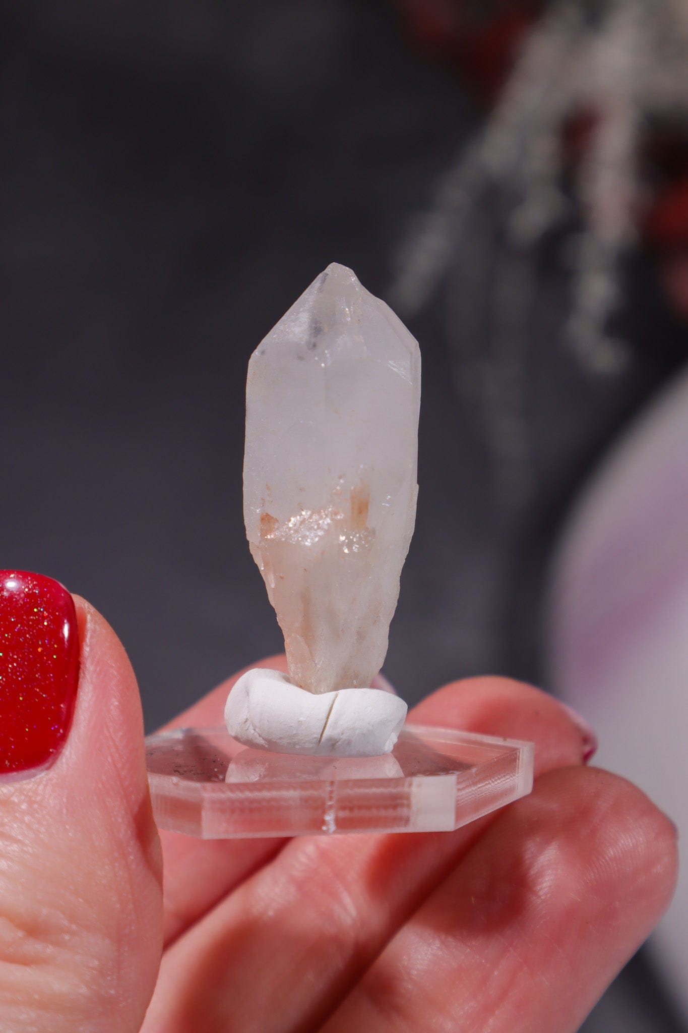 Hollandite In Quartz Specimen 6.14gr Specimen Tali & Loz Crystals