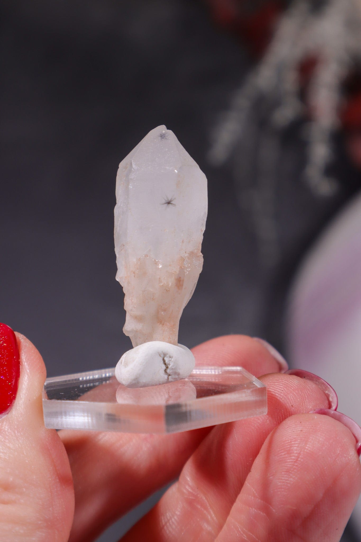 Hollandite In Quartz Specimen 6.14gr Specimen Tali & Loz Crystals