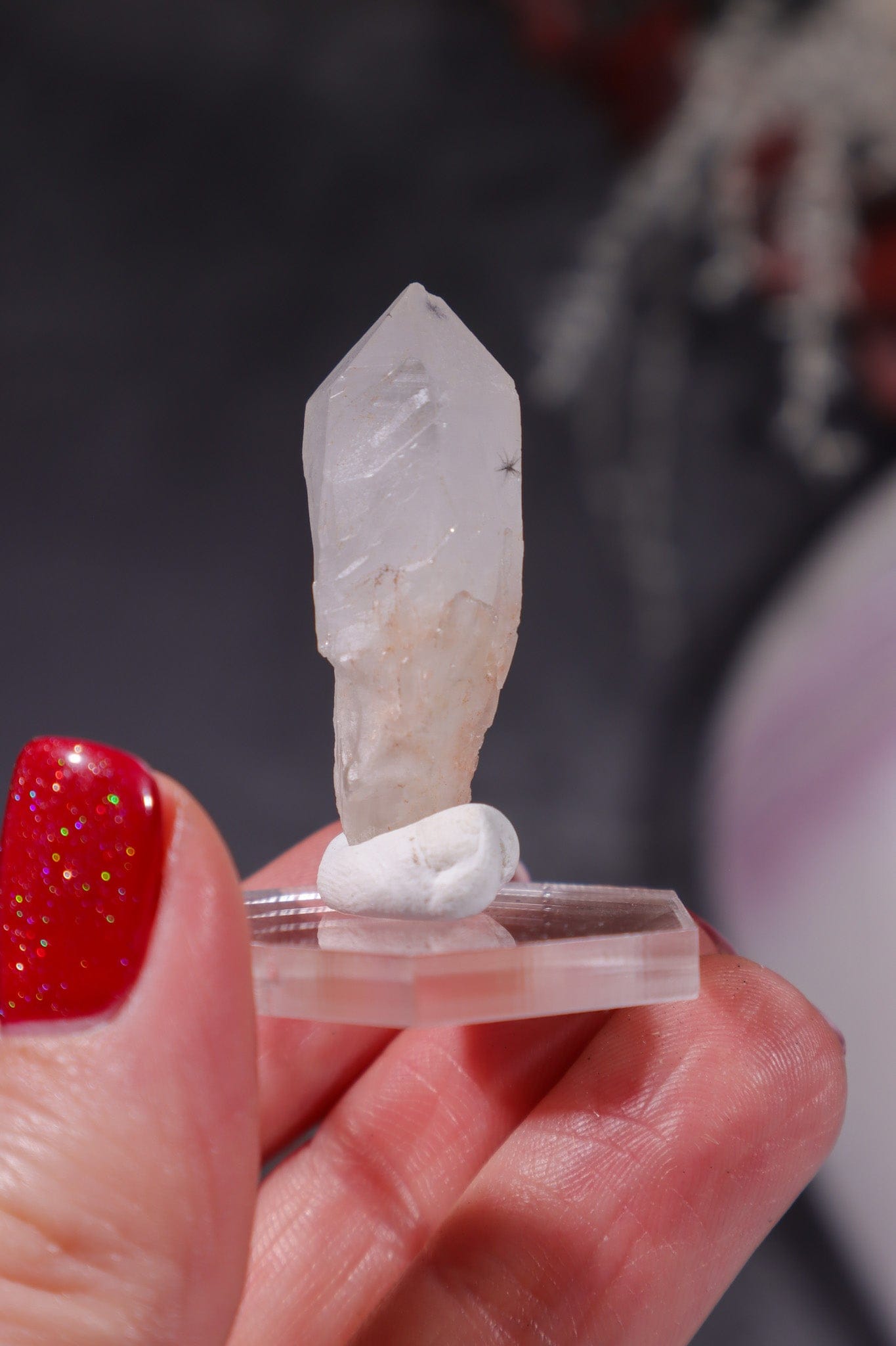 Hollandite In Quartz Specimen 6.14gr Specimen Tali & Loz Crystals