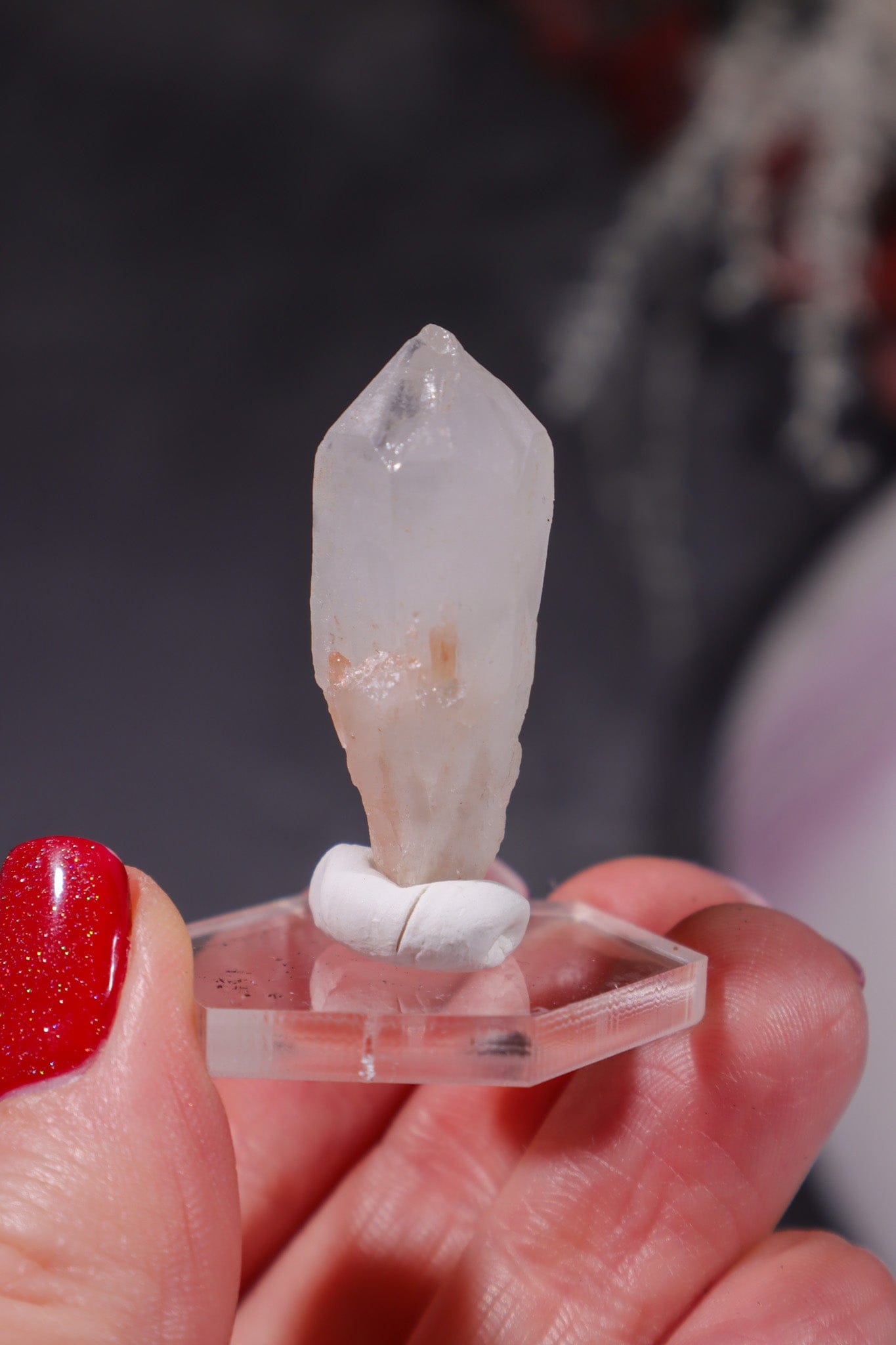 Hollandite In Quartz Specimen 6.14gr Specimen Tali & Loz Crystals