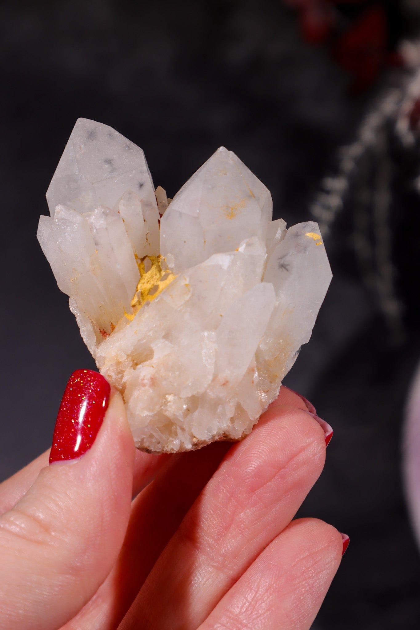 Hollandite In Quartz Specimen 60gr Specimen Tali & Loz Crystals
