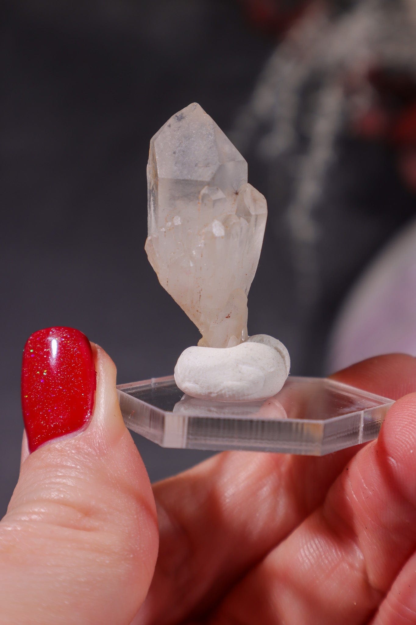 Hollandite In Quartz Specimen 6gr Specimen Tali & Loz Crystals