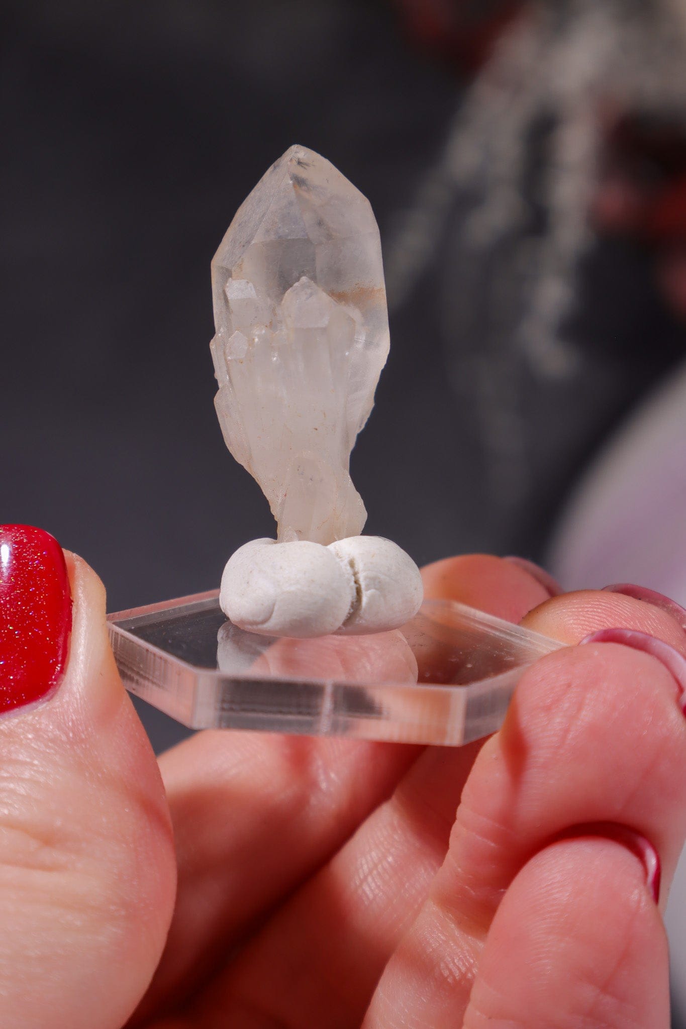 Hollandite In Quartz Specimen 6gr Specimen Tali & Loz Crystals