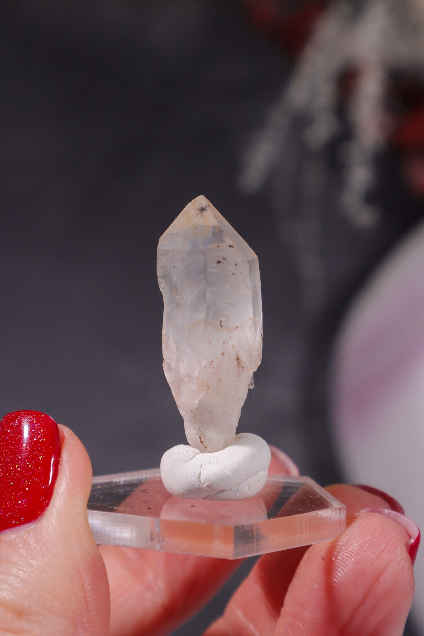 Hollandite In Quartz Specimen 6gr Specimen Tali & Loz Crystals