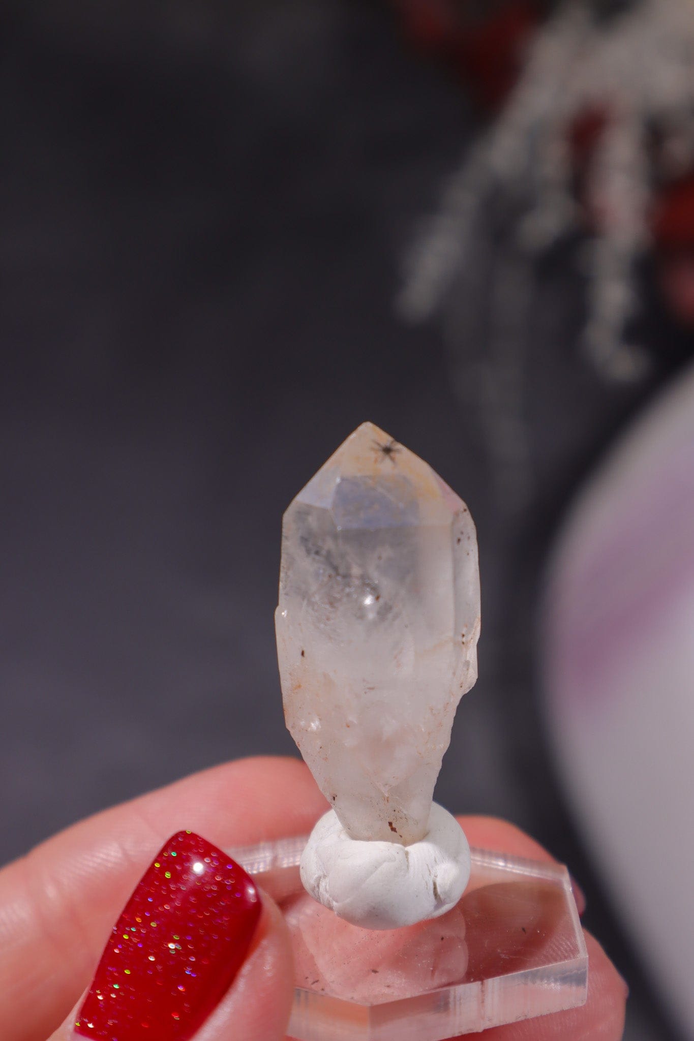 Hollandite In Quartz Specimen 6gr Specimen Tali & Loz Crystals