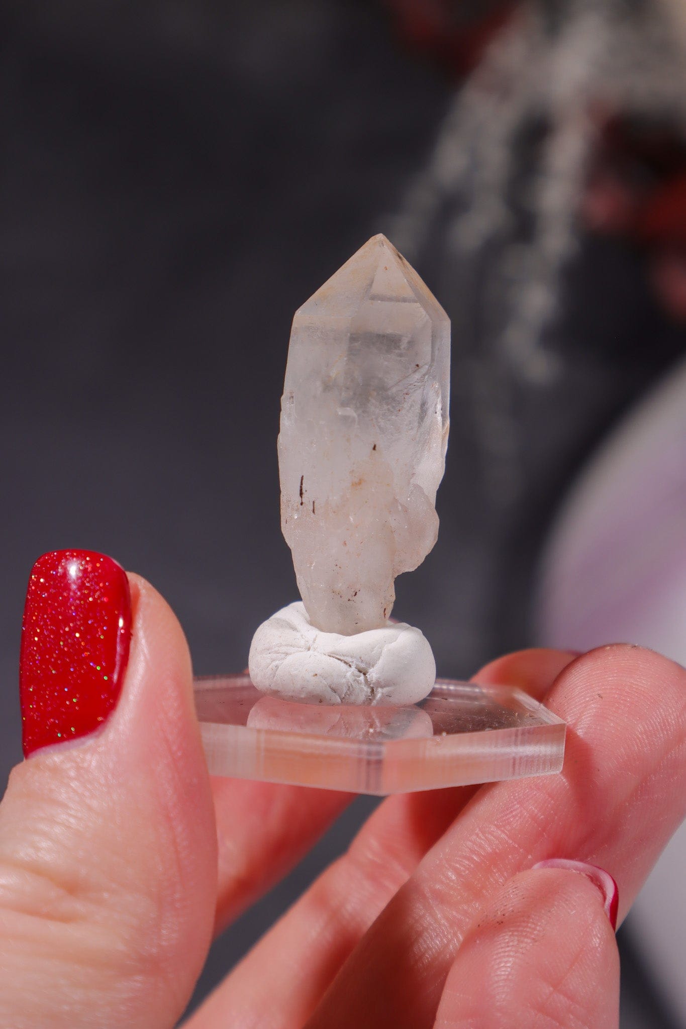 Hollandite In Quartz Specimen 6gr Specimen Tali & Loz Crystals