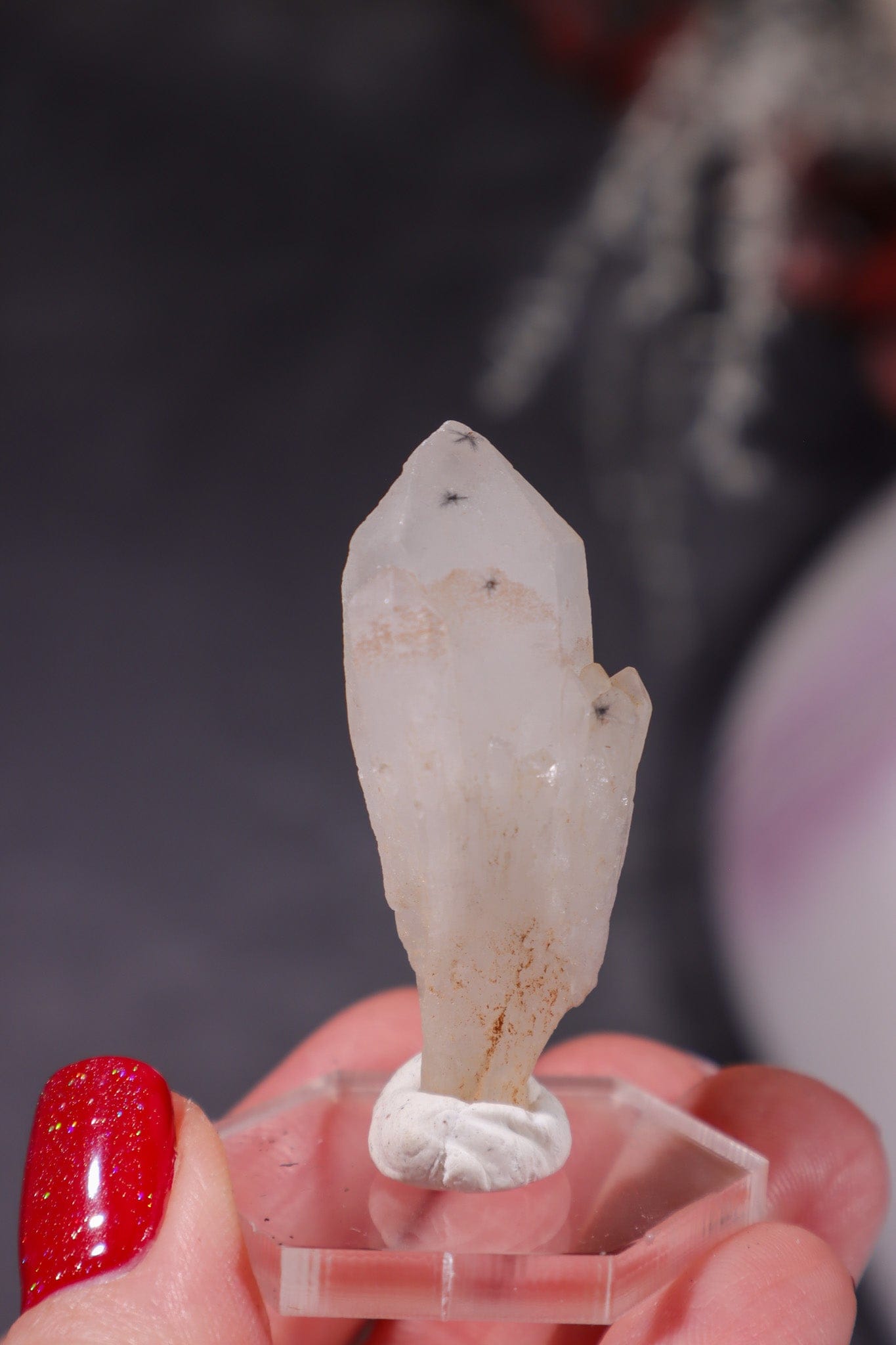 Hollandite In Quartz Specimen 8gr Specimen Tali & Loz Crystals